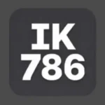 IK786 Game APK running on an Android smartphone with modern gaming interface